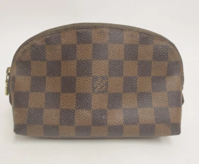 Auténtico bolso cosmético Louis Vuitton Damier Level Pochette #34410 Foto 1 de 4