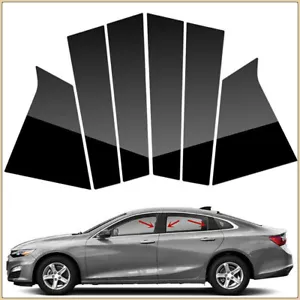 Postes de pilar de moldura de puerta negra decoraciones para Chevrolet Malibu 2016-2021 - Imagen 1 de 10