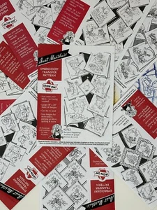 AUNT MARTHA'S HOT IRON TRANSFERS - RED LABEL - YOU PICK - Picture 1 of 152