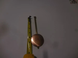 Varilla de péndulo de latón ajustable de 7", gancho doble, con bob de 21/2" - Imagen 1 de 5