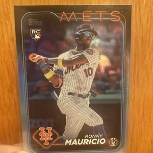 2024 Topps Chrome Ronny Mauricio RC Aqua Lava Refractor #28 /199 Mets - Bild 1 von 3
