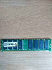 Memoria RAM Transcend 1GB PC-3200 DDR 400 DIMM CL3 - Imagen 1 de 2