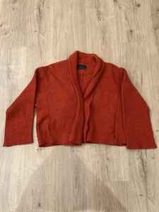 OSKA Boiled Wool Jacket Cardigan SIZE 1 / Small Orange 100% Wool Two Button - Picture 1 of 10