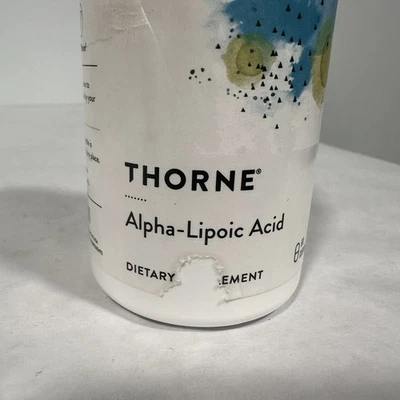 Thorne Alpha-Lipoic Acid, Brain, Nerves, Liver Detox, 300 mg, 60 count, exp 3/27 - Image 1 of 4