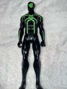 Hasbro Marvel Big Time Spiderman 12" Inch Titan Hero Series Figure Green Black - Picture 1 of 3