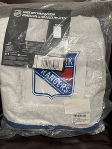New York Rangers NHL Sherpa Throw Blanket 50" x 60" Northwest Brand New - Picture 1 of 4