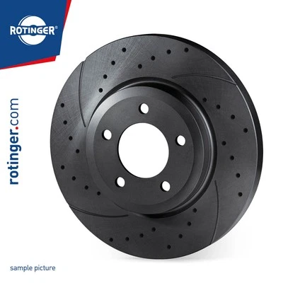 ROTINGER 2x Disque de Frein Ø282 MM Plein Arrière pour Honda Legend II Coupé Ra - Photo 1/2