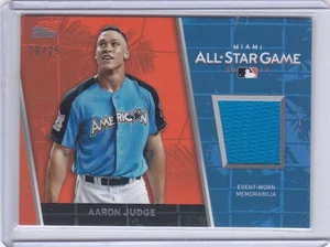 Actualización Topps 2017 Aaron Judge Juego de Estrellas Puntadas Reliquia RC Naranja #d/25 - Imagen 1 de 2