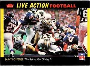 1987 Fleer Team Action #35 The Saints Go Diving In - Picture 1 of 2