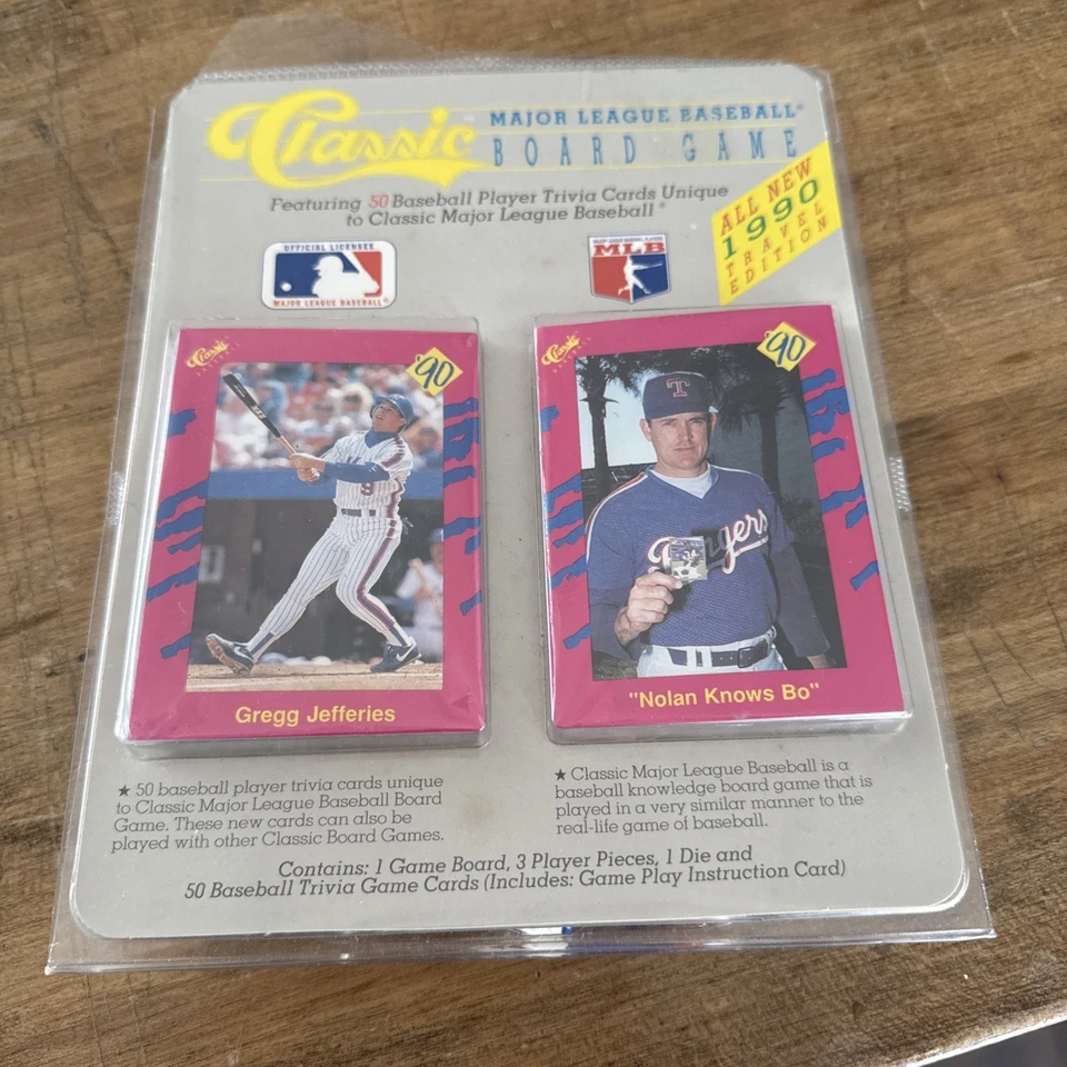 1990 Classic Major League Baseball MLB Board Game Cards-sealed NOLAN RYAN - Image 1 of 4