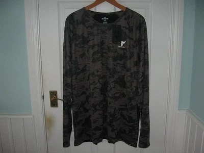 BNWT MENS UNDER ARMOUR PROJECT ROCK ISO CHILL LONG SLEEVE SHIRT 2XL BROWN CAMO - Image 1 of 4