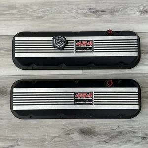 96-00 CHEVY/GM TONAWANDA 454 BIG BLOCK MERCRUISER 7.4L ALUMINUM VALVE COVERS OEM - Picture 1 of 7