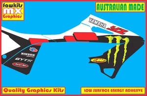 YAMAHA YZ125-YZ250 2022-24 MX GRAPHICS KIT STICKER KIT DECALS BUBBLE FREE - Picture 1 of 3
