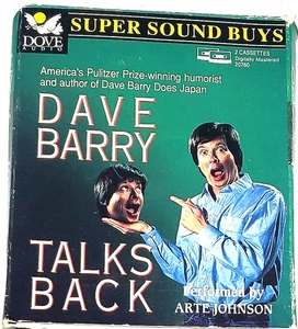 Dave Barry Talks Back Audio Cassette Book Narrated by Arte Johnson - Foto 1 di 2