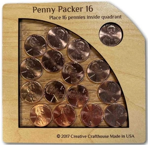 Penny Packer 16 Puzzle in Legno | Regalo Teaser Cervello Unico - Foto 1 di 9