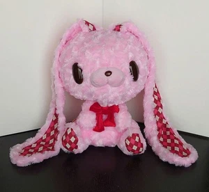 Peluche Chax GP Gloomy All Purpose Bunny Rabbit Argyle Rosa CGP-513 Usado - Imagen 1 de 7