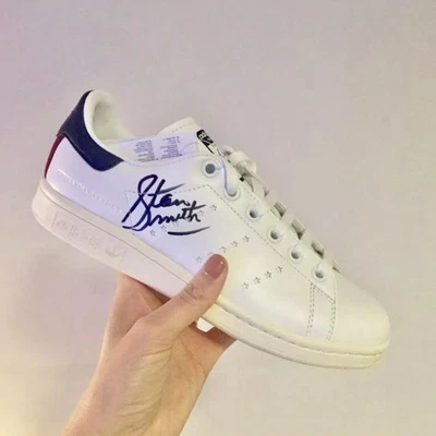 RARA scarpa da ginnastica firmata Stella McCartney x Adidas x Stan Smith vegan in pelle G26984 - Immagine 1 di 4