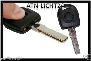 Schlüssel Rohling Gehäuse mit Licht Lampe für VW Seat Skoda Bj. 1998-2004 A44