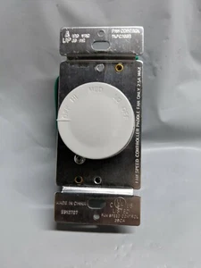 5 pc NEW Rotary 3-Speed Fan Control Single Pole WHITE - Picture 1 of 4