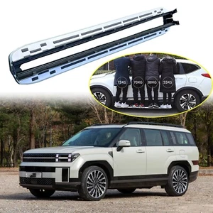 2Pcs Running Boards fits for Hyundai Santa Fe 2024 2025 Side Step Nerf Bars - Foto 1 di 6