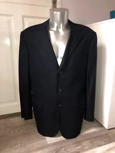 Lujosa Chaqueta Cachemira Azul Marino Gianfranco Ferre Talla XL(54) - Imagen 1 de 6