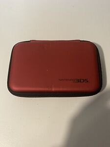 Official Nintendo 3DS Handheld Red Maroon Carrying Case Travel Bag Storage OEM 