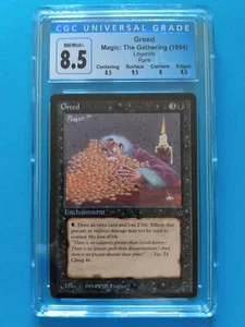 ๐๐ฐ Greed ๐ฐ๐ Legends Vintage 1994 MTG | NM++/Mint! Gem Mint Surface! CGC 8.5! - Picture 1 of 2