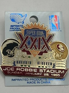 VTG NFL Football SUPER BOWL XXIX 1995 San Diego CHARGERS San Francisco 49ers PIN - Picture 1 of 5