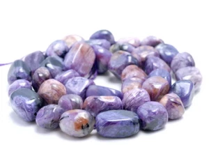 CUENTAS SUELTAS PEPITA DE PIEDRAS PRECIOSAS CHAROITE 8-9 MM 15,5' - Imagen 1 de 4