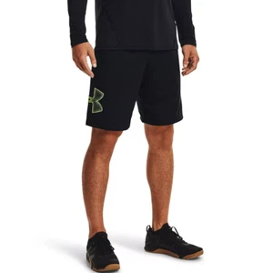 Men's Under Armour Tech Graphic Shorts Color: Black High Vis Yellow, Size: L - Picture 1 of 3