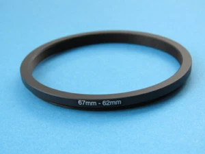 67mm to 62mm Stepping Step Down Ring Camera Lens Filter Adapter Ring 67-62mm - Picture 1 of 2