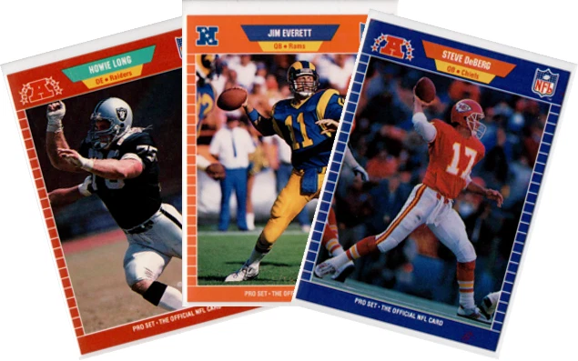 1989 Pro Set Football Singles 100-199, You Pick **Buy 2, Get 1 Free** - Image 1 of 1