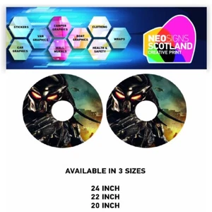 Wheelchair Spoke Guard Wrap graphics Stickers Vinyl Various Sizes WCGW008 - Picture 1 of 1