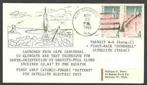 US SPACE Abdeckung - TRANSIT 4-B Satellitenstart Port Canaveral 15. November 1961 - Bild 1 von 1