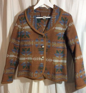 Blazer vintage Pendleton donna XS alta qualità western sud-ovest azteco ottime condizioni - Foto 1 di 7