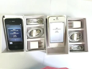 Original Apple iPhone 4 8GB16GB 32GB IOS 7 Black white unlocked for all carries - Picture 1 of 20