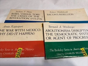 Lot of 4 Berkeley Series American History Books. War w/Mexico, Bacon's Rebellion - Foto 1 di 7
