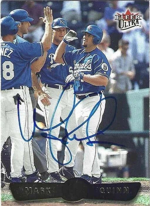Autographed/Signed 2002 Fleer Ultra #175 Mark Quinn Kansas City Royals Tough  - Image 1 of 1