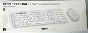 Logitech Pebble 2 Combo für Mac, Kabellose Tastatur und Maus, Tonal White - Bild 1 von 2