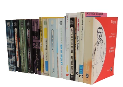 Destockage. Lot de 15 livres de poche. Sartre, Bernanos, Peguy, Rabelais, Jarry - Photo 1/3