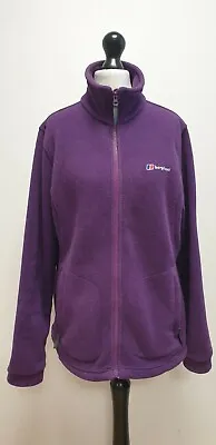 Cc66 Womens Berghaus Polartec Purple Full Zip Fleece High Neck High Jacket Uk 14 • 29.28€