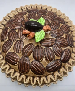 Vintage Southern Pecan Recipe Pie Plate 11” Made In Japan - Picture 1 of 7
