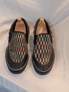 RARE EARLY Vintage Airwalk Shoe 1980s Canvas Checks Size 10 Made in Korea Skate - Picture 1 of 11