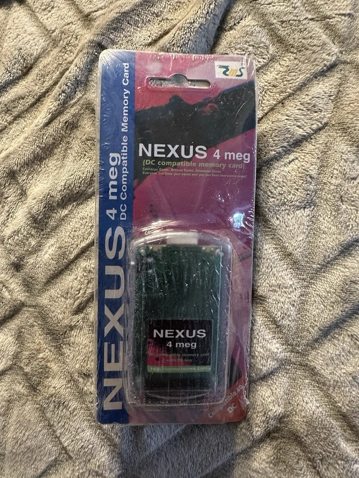 Tarjeta de memoria Nexus 4MB 4 Meg transparente para Sega Dreamcast con enlace de PC Foto 1 de 4