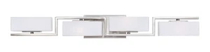 Designers Fountain 6714 Satin Platinum Meridian 4-Light Vanity Light - Picture 1 of 1