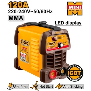 MINI SALDATRICE INVERTER MMA 15-120AH - INGCO ING-MMA12049E - Foto 1 di 1