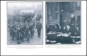 Abrigo térmico Londres 1907 colegialas caballería mujeres DEVON Tiverton-Amory (113) - Imagen 1 de 1