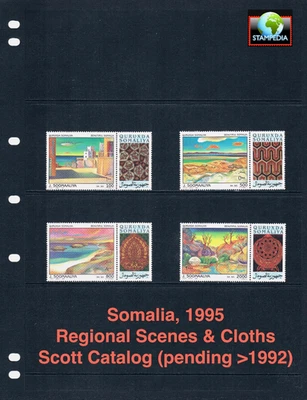$10.00 Scott Value est. - 1995 SOMALIA Scenes (hard to find) CV MNH NH UMM - Image 1 of 4