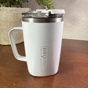 Tazza isolata BrüMate Toddy 16 oz - tazza da viaggio a prova di perdite - bicchiere da caffè bianco - Foto 1 di 8
