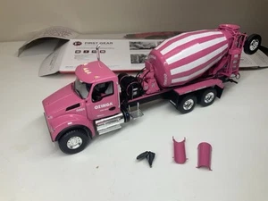 RARE OZINGA First Gear Diecast Ready Mix Breast Cancer Awareness Truck Mixer - Picture 1 of 15